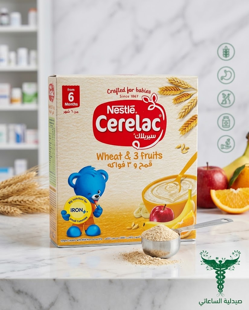 سيريلاك علبة 125غ قمح و 3 فواكه